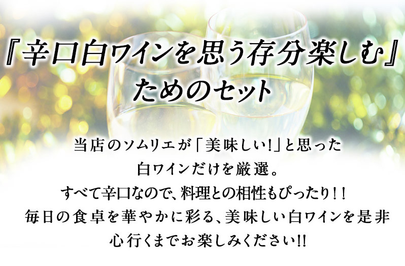 辛口白ワイン スパークリングワイン入り 10本 パーティーパック 