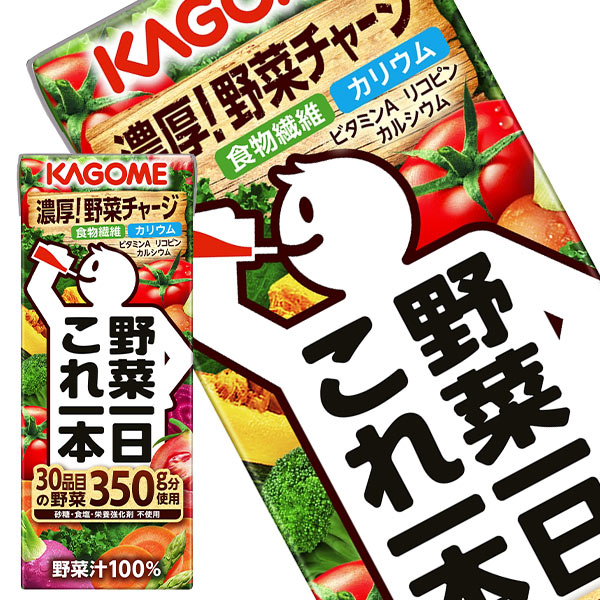 カゴメ 野菜一日これ一本 200ml紙パック×96本［24本×4箱］［賞味期限：3ヶ月以上］【3～4営業日以内に出荷】【送料無料※北海道追加料金※沖縄離島不可】