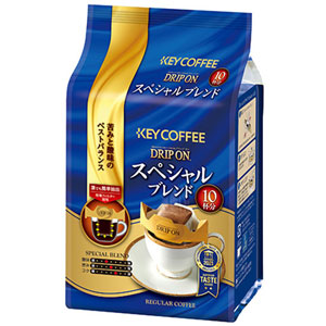 キーコーヒー KEY COFFEE DRIP ON ドリップオン スペシャルブレンド 8g×10袋×6個（60袋）<br>【7～10営業日以内に出荷】 ドリップコーヒー ドリップバッグコーヒー