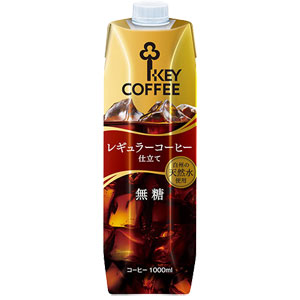 キーコーヒー レギュラーコーヒー仕立て リキッドコーヒー 無糖 1000ml