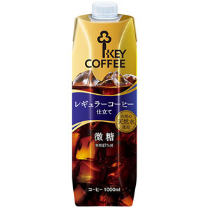 キーコーヒー レギュラーコーヒー仕立て リキッドコーヒー 微糖 1000ml